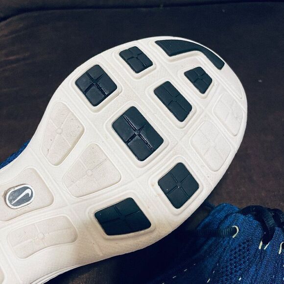 NIKE LUNAR FLYKNIT CHUKKA DARK OBSIDIAN-GAME ROYAL BLUE SZ 9.5 [554969-444] - Picture 12 of 12